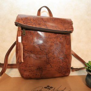 Patricia Nash Signature Map Convertible Backpack